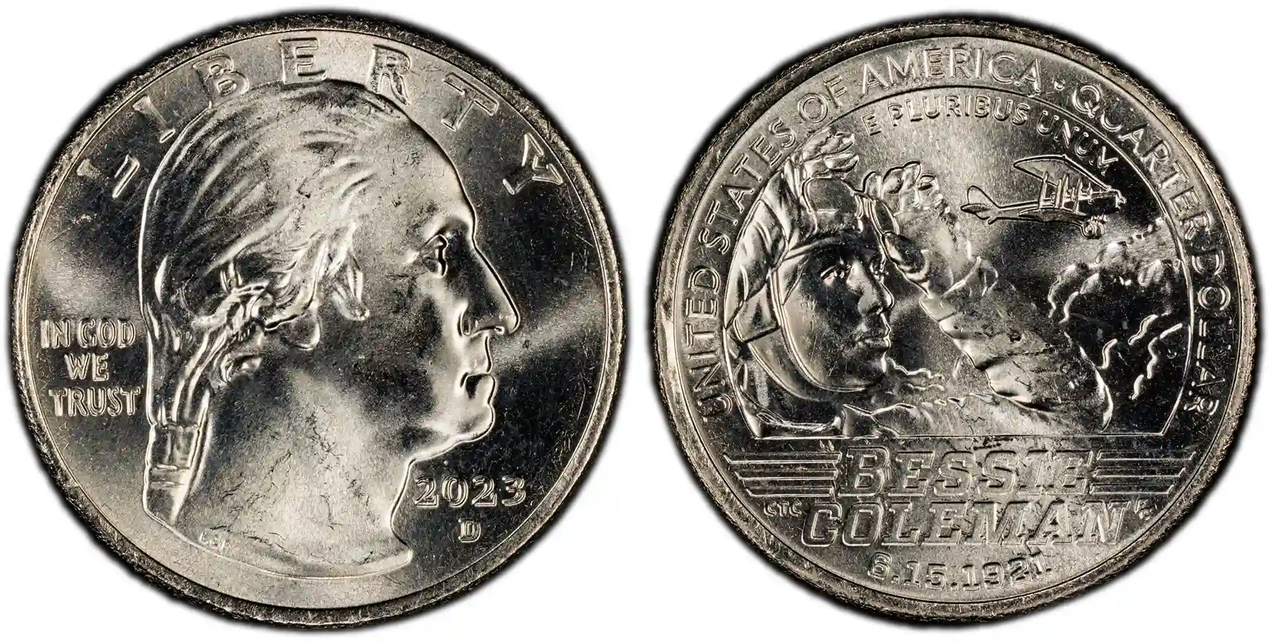2023 D Bessie Coleman Quarter